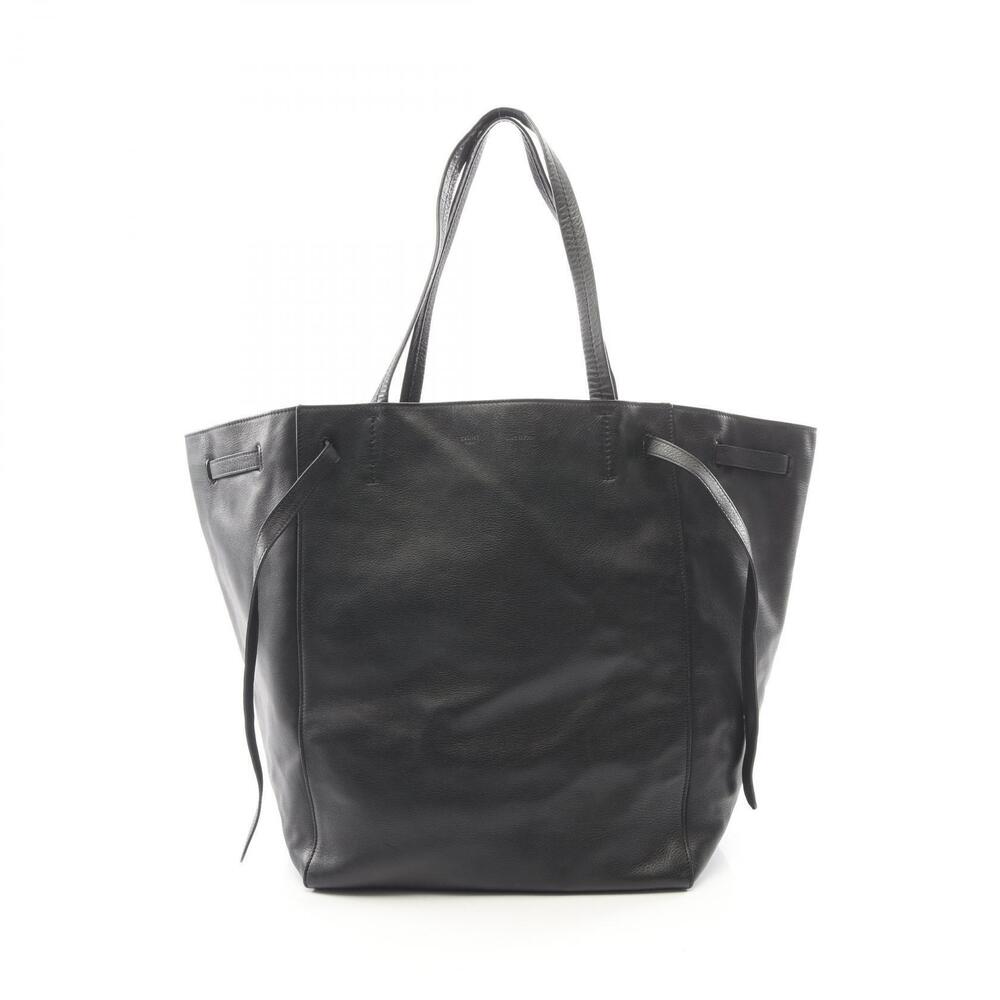 Celine Cabas Phantom Tote Bag Leather Black